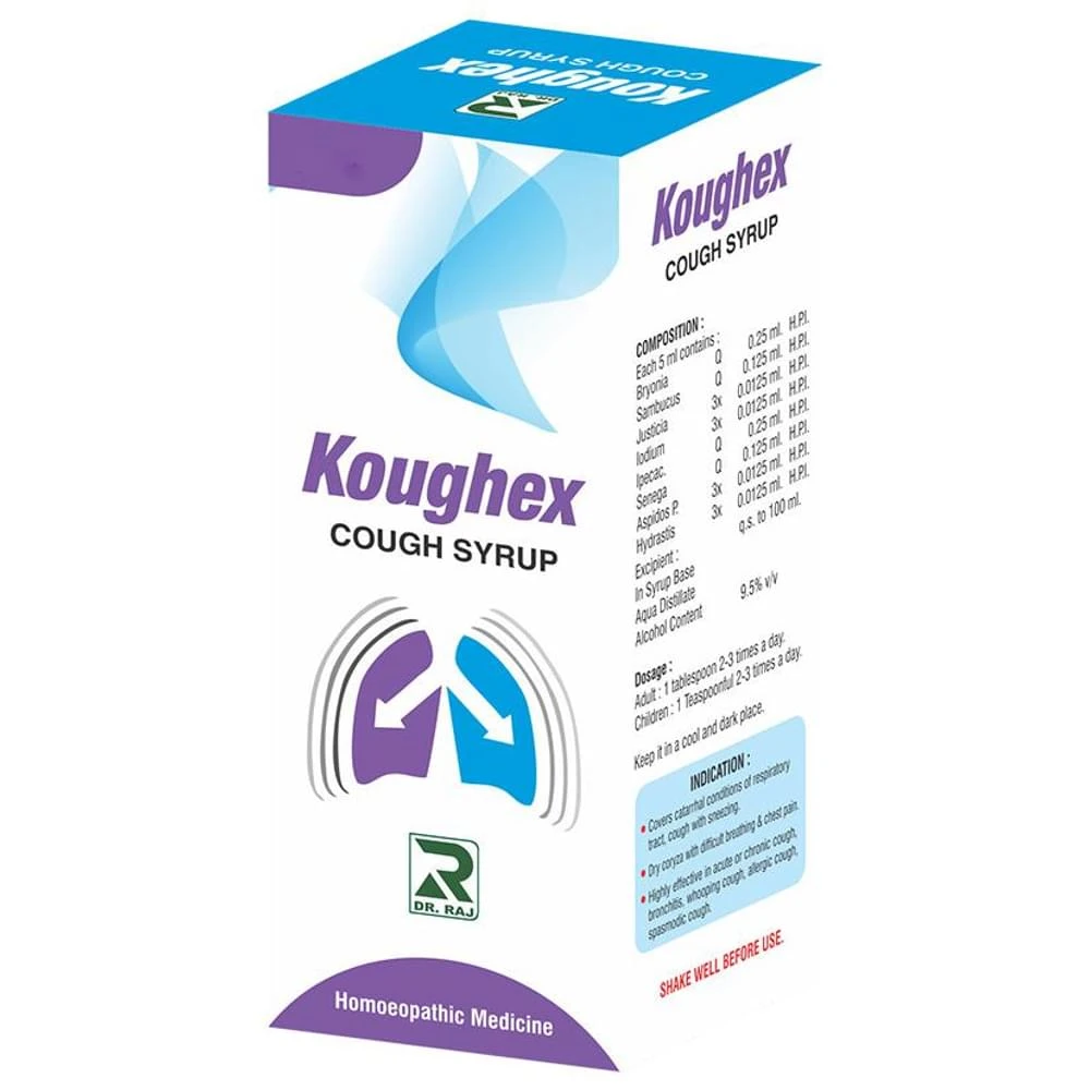 Dr. Raj Koughex Cough Syrup bottle of 450 ml Syrup Dr. Raj Koughex Cough Syrup bottle of 450 ml Syrup