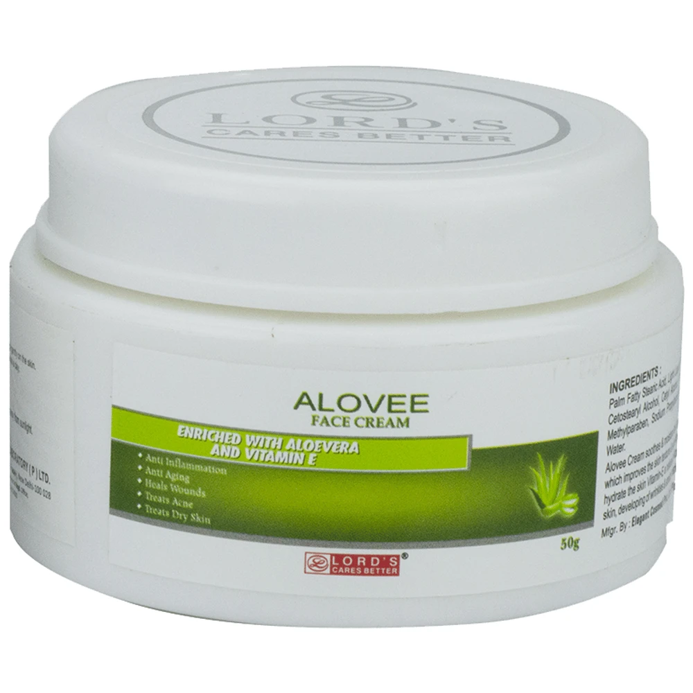 Lord's Alovee Face Cream jar of 50 gm Cream