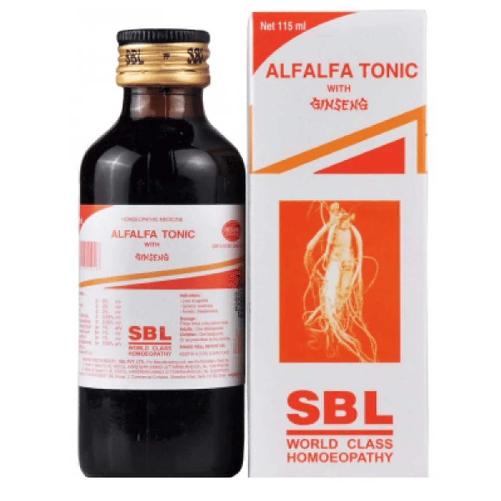 SBL Alfalfa Tonic with Ginseng bottle of 115 ml Tonic