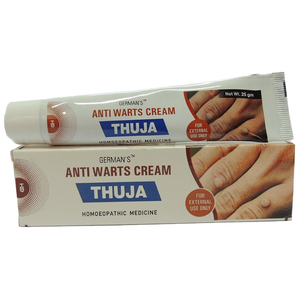 German's Thuja Anti Warts Cream tube of 25 gm Cream
