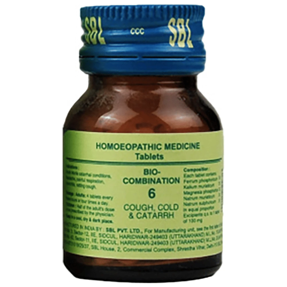 SBL Bio-Combination 6 Tablet bottle of 25 gm Biocombination Tablet