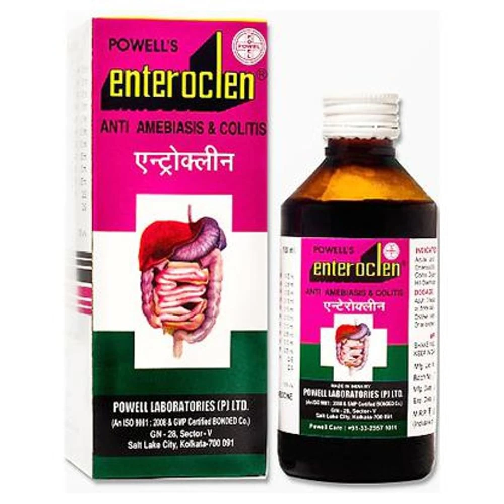 Powell's Entroclen Syrup bottle of 180 ml Syrup