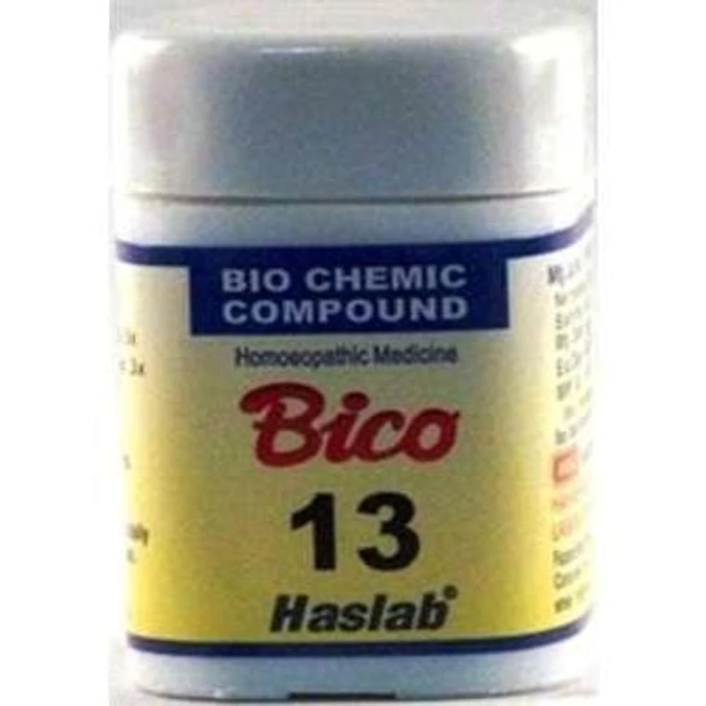 Haslab Bico 13 Biochemic Compound Tablet bottle of 20 gm Tablet Haslab Bico 13 Biochemic Compound Tablet bottle of 20 gm Tablet