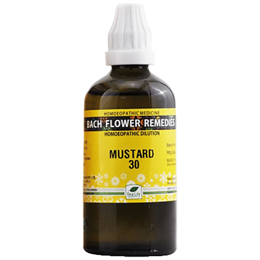 New Life Bach Flower Mustard 30 bottle of 100 ml Dilution