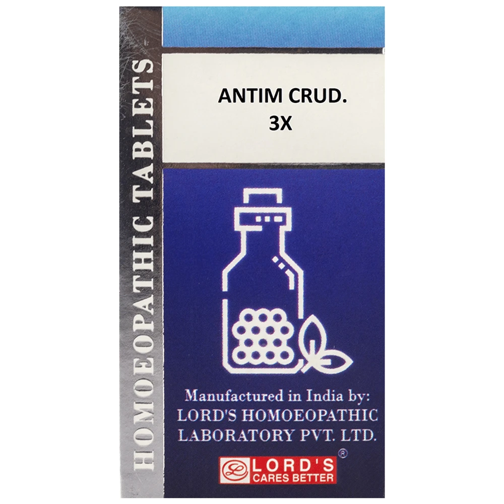 Lord's Antim Crud Trituration Tablet 3X bottle of 25 gm Trituration Tablet