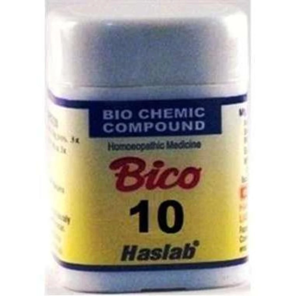 Haslab Bico 10 Biochemic Compound Tablet bottle of 20 gm Tablet