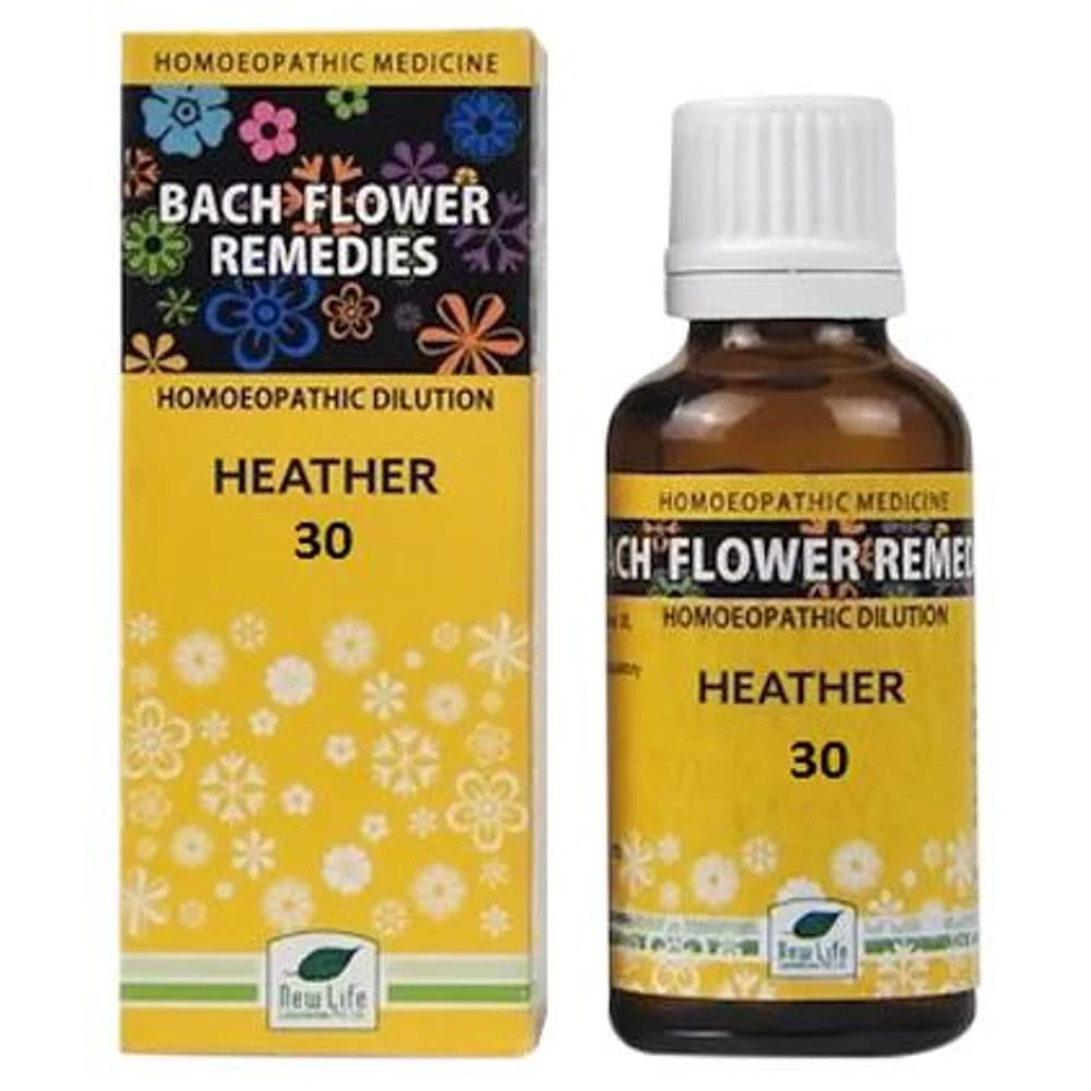 New Life Bach Flower Heather 30 bottle of 30 ml Dilution