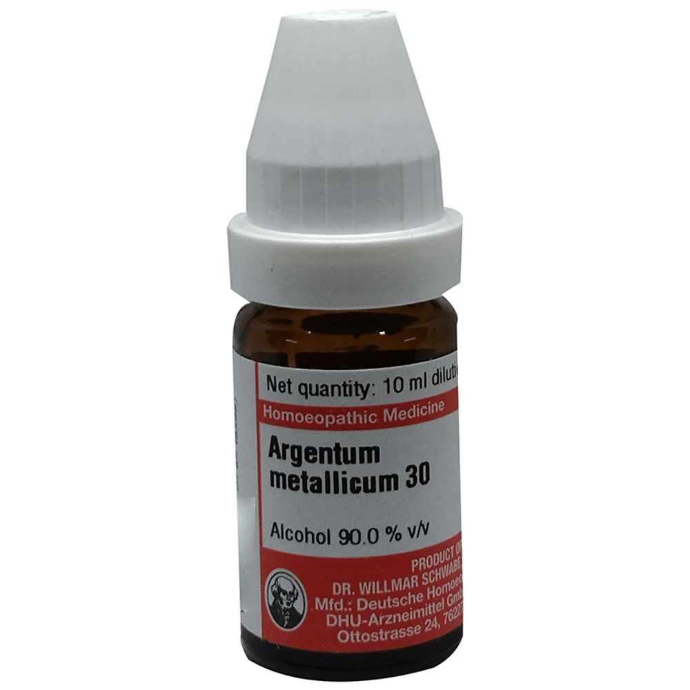 Dr Willmar Schwabe Germany Argentum Metallicum Dilution 30 bottle of 10 ml Dilution