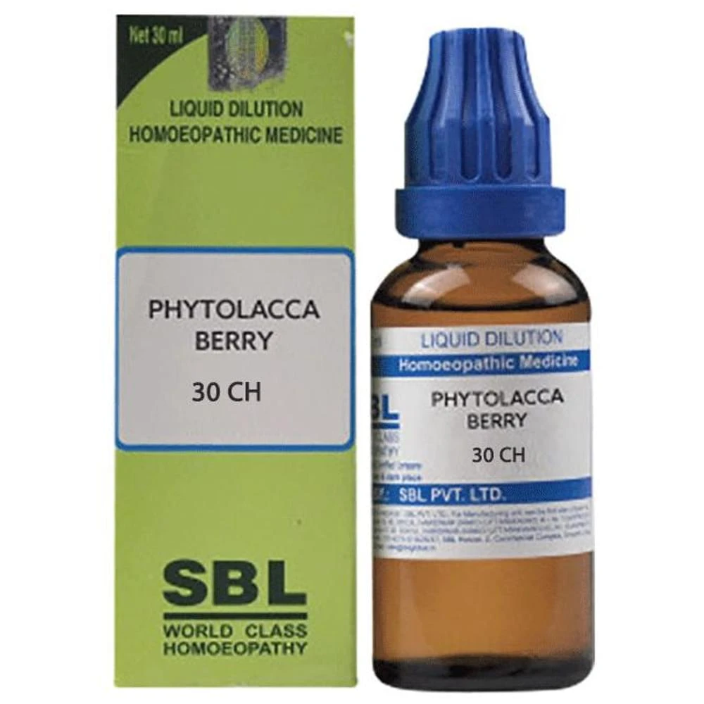 SBL Phytolacca Berry Dilution 30 CH bottle of 30 ml Dilution