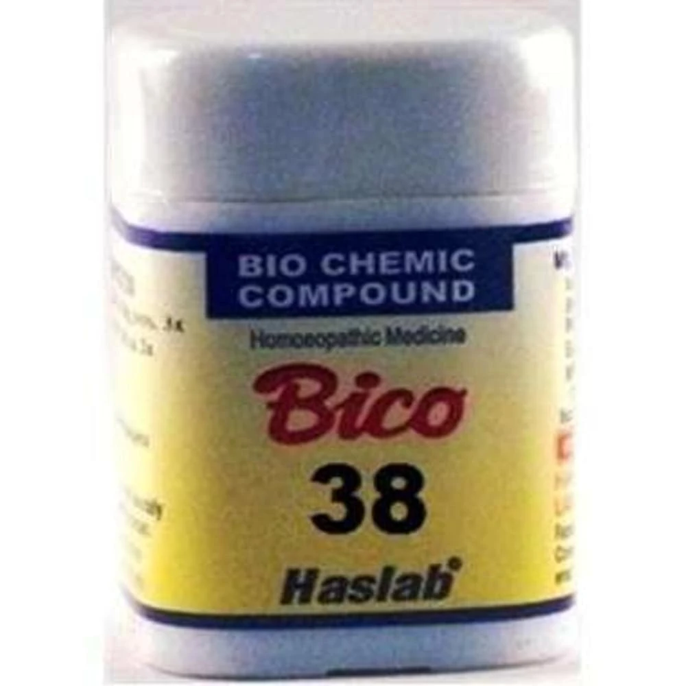 Haslab Bico 38 Biochemic Compound Tablet bottle of 20 gm Tablet Haslab Bico 38 Biochemic Compound Tablet bottle of 20 gm Tablet