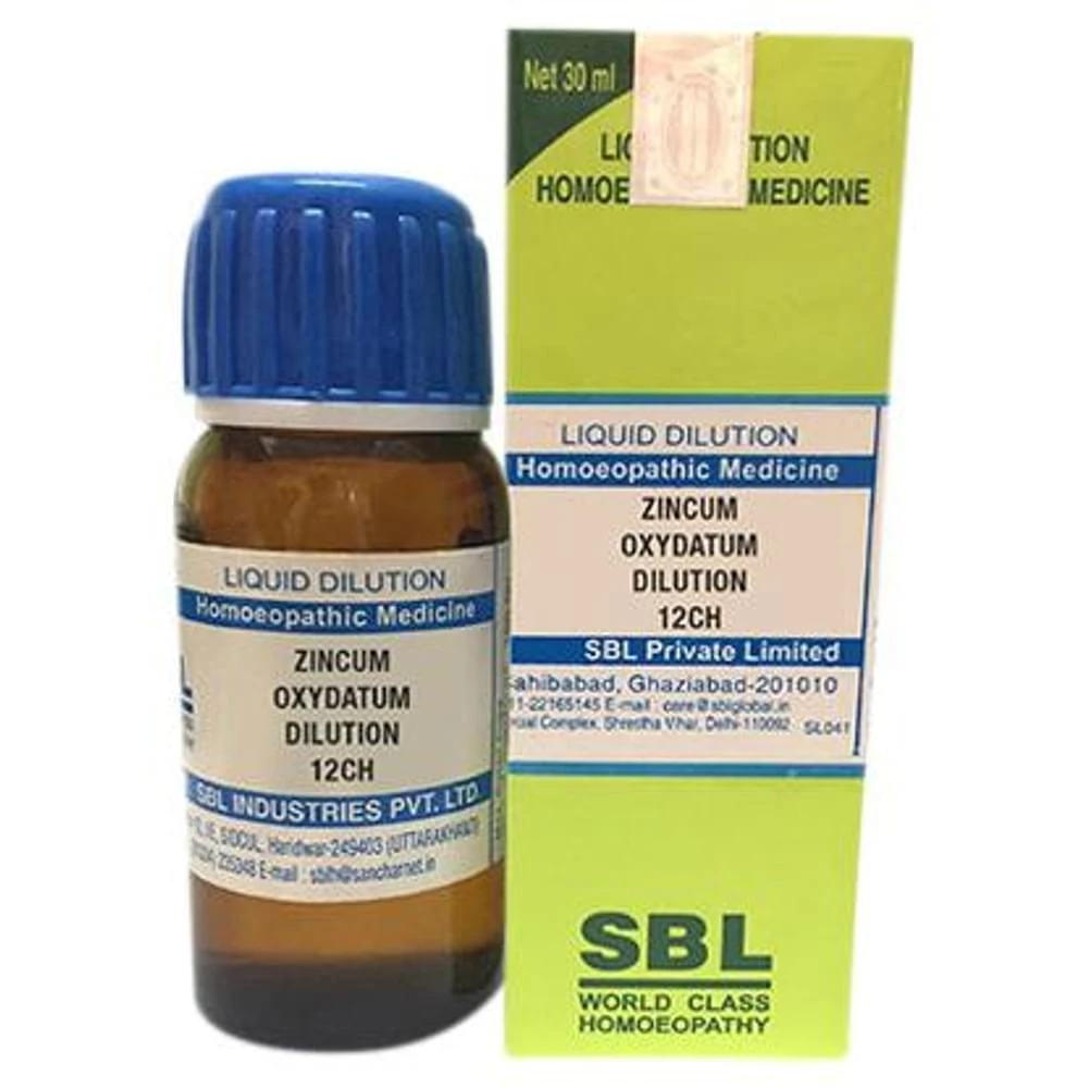 SBL Zincum Oxydatum Dilution 12 CH bottle of 30 ml Dilution