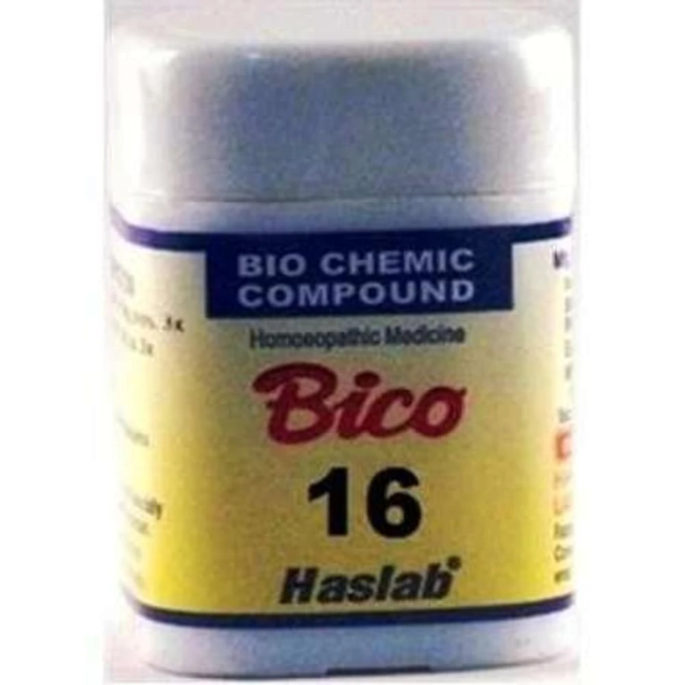 Haslab Bico 16 Biochemic Compound Tablet bottle of 20 gm Tablet Haslab Bico 16 Biochemic Compound Tablet bottle of 20 gm Tablet