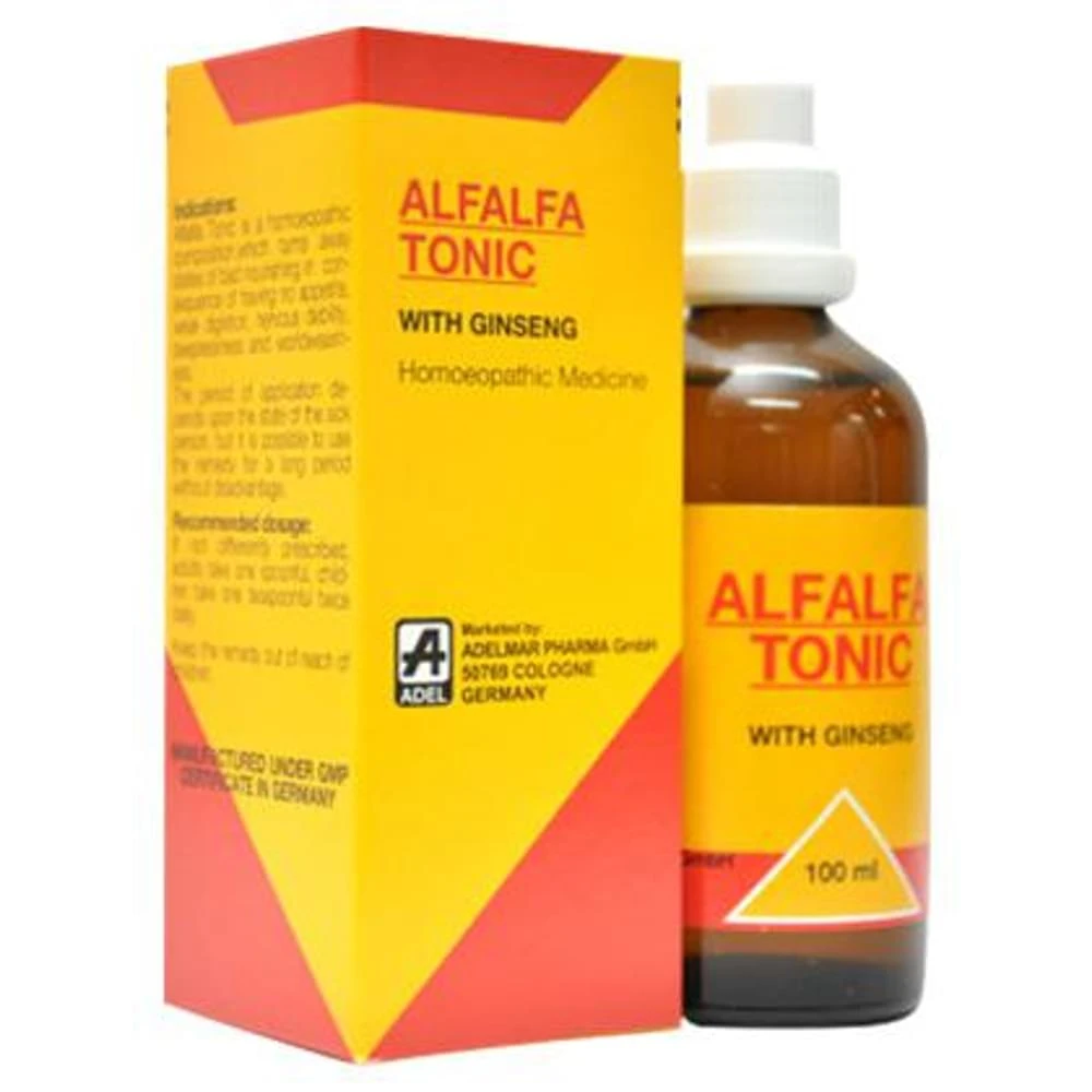ADEL Alfalfa Tonic with Ginseng bottle of 100 ml Tonic