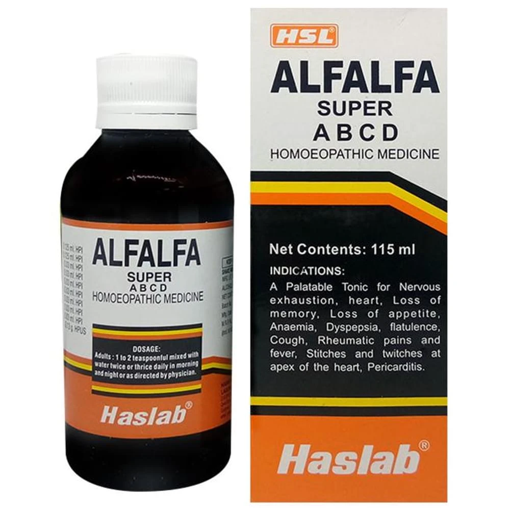 Haslab Alfalfa Super Tonic bottle of 115 ml Tonic Haslab Alfalfa Super Tonic bottle of 115 ml Tonic