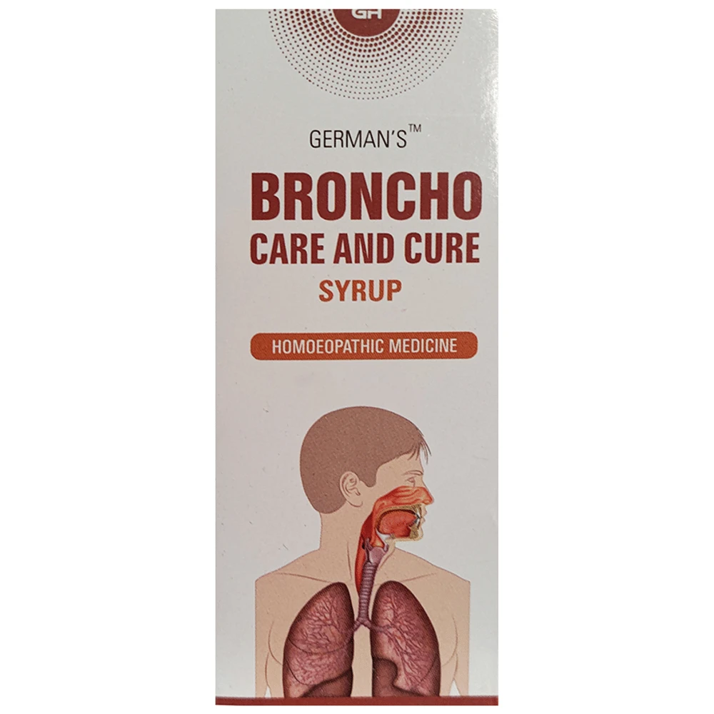 German's Broncho Care and Cure Syrup bottle of 200 ml Syrup German's Broncho Care and Cure Syrup bottle of 200 ml Syrup