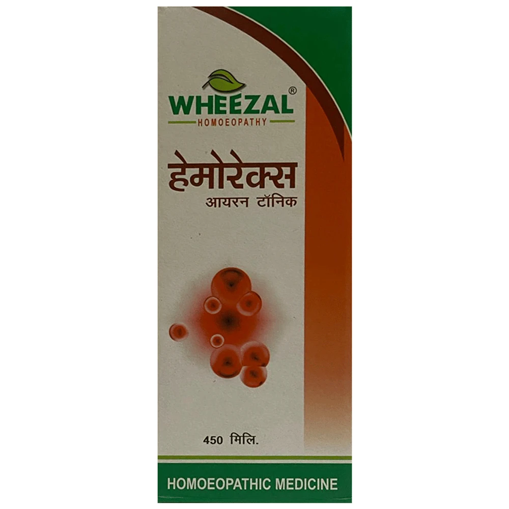 Wheezal Haemorex Iron Tonic bottle of 450 ml Tonic