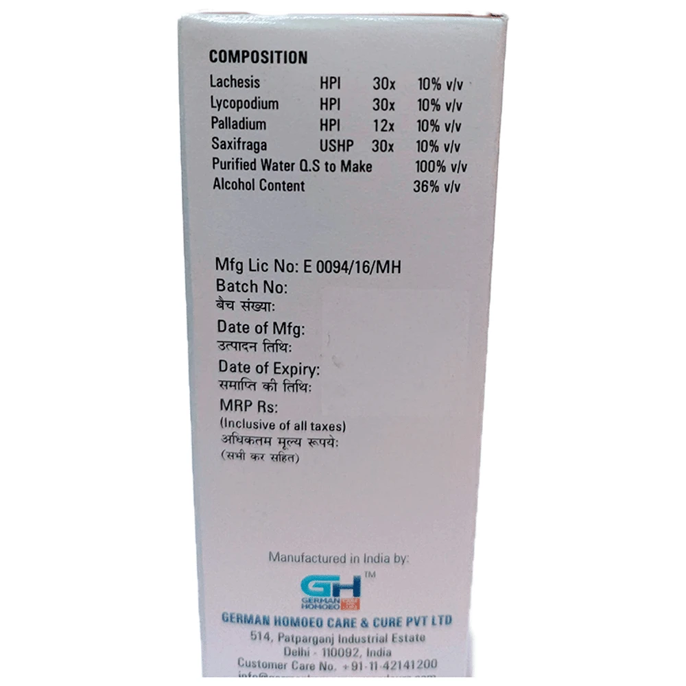 German's 536 Left Ovarian Cyst Drop bottle of 30 ml Drop German's 536 Left Ovarian Cyst Drop bottle of 30 ml Drop