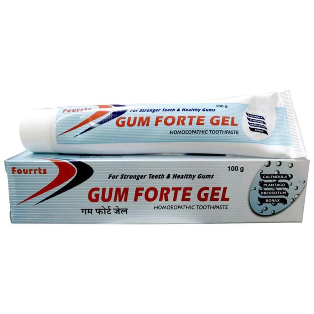 Fourrts Gum Forte Gel Homoeopathic Toothpaste tube of 100 gm Gel