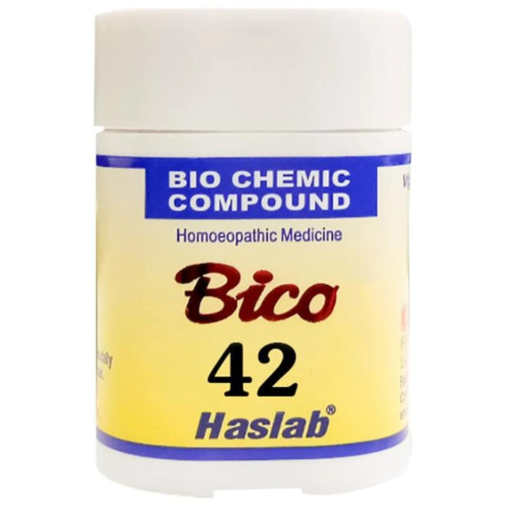 Haslab Bico 42 Biochemic Compound Tablet bottle of 20 gm Tablet Haslab Bico 42 Biochemic Compound Tablet bottle of 20 gm Tablet