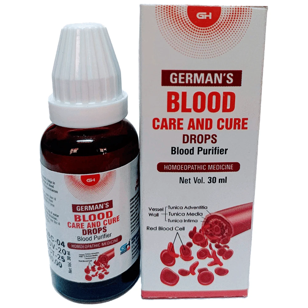 German's Blood Care and Cure Drop bottle of 30 ml Drop German's Blood Care and Cure Drop bottle of 30 ml Drop