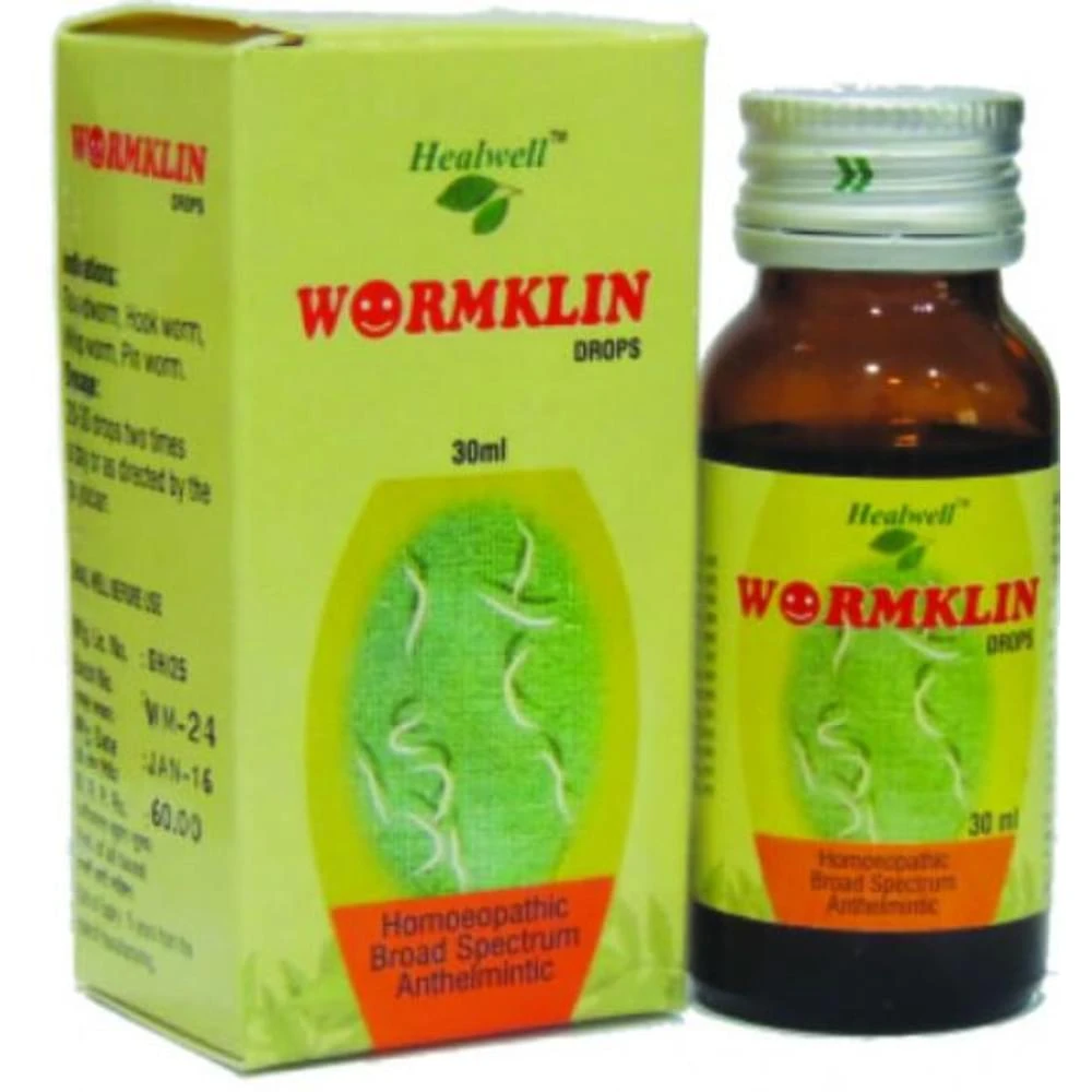 Healwell Wormklin Drop bottle of 30 ml Drop