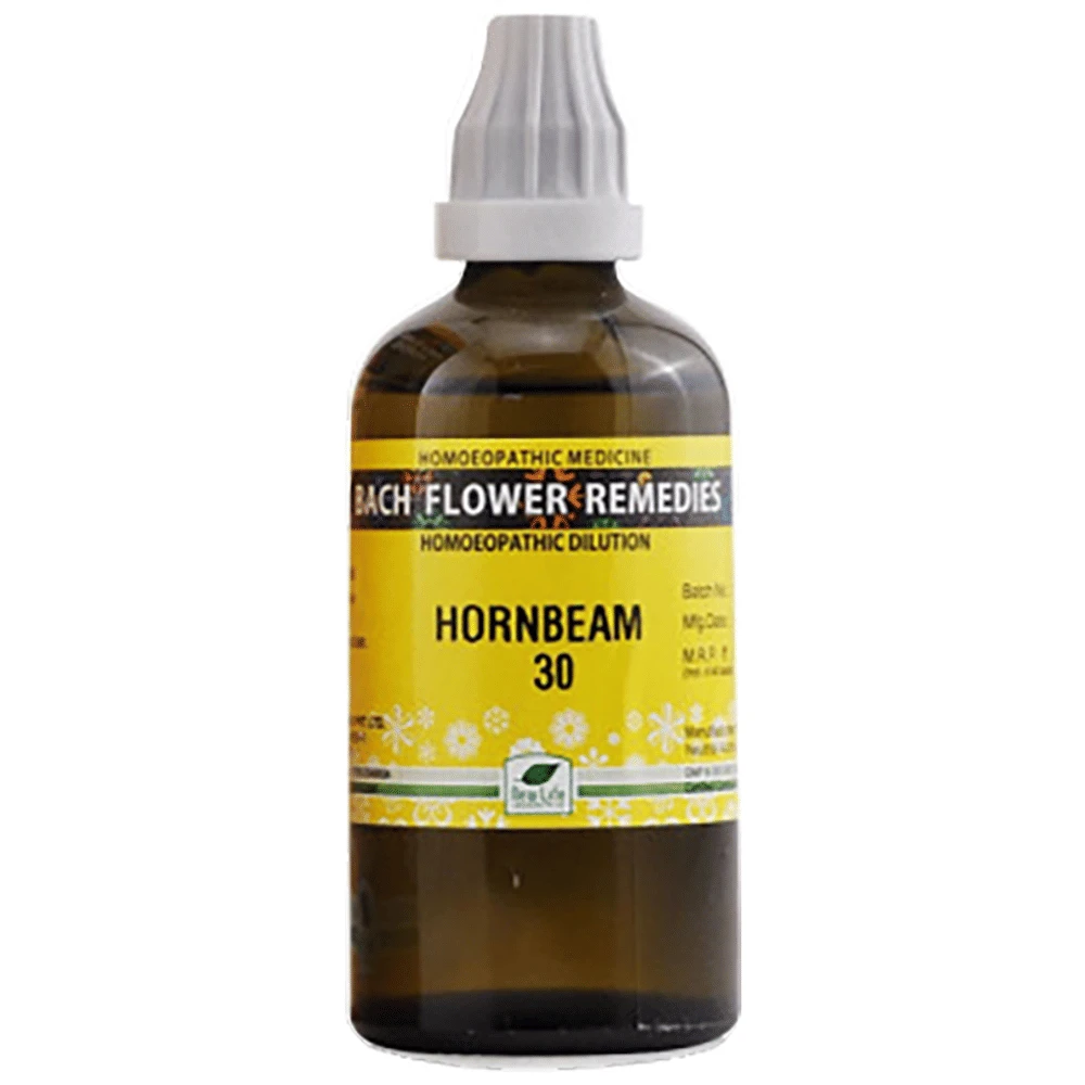New Life Bach Flower Horn Beam 30 bottle of 100 ml Dilution