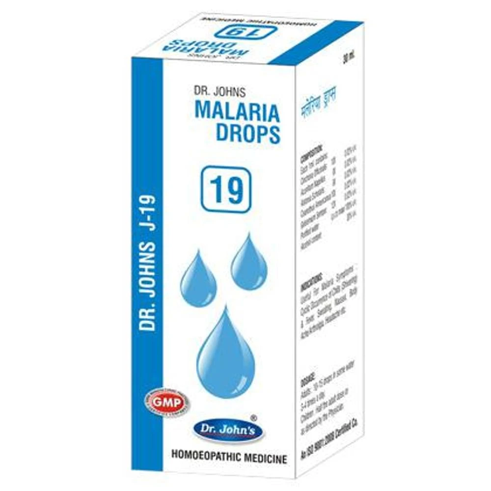 Dr. Johns J-19 Malaria Drop bottle of 30 ml Drop