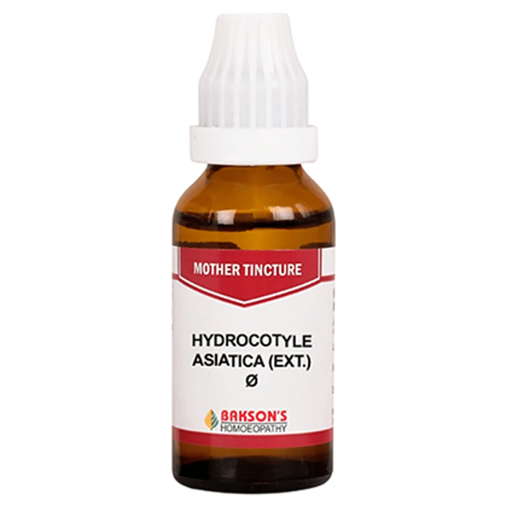 Bakson's Homeopathy Hydrocotyle Asiatica (Ext.) Mother Tincture Q bottle of 30 ml Mother Tincture