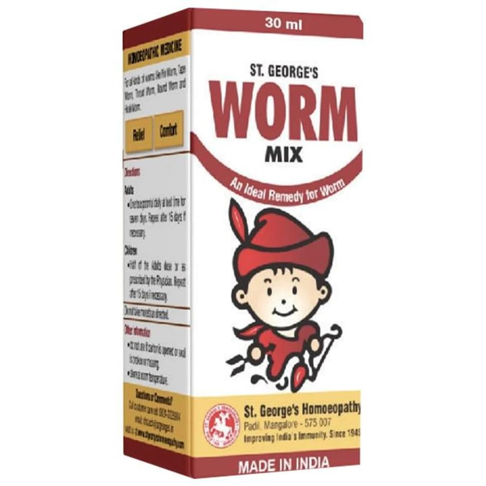 St. George‚Äôs Worm Mix Syrup bottle of 60 ml Syrup