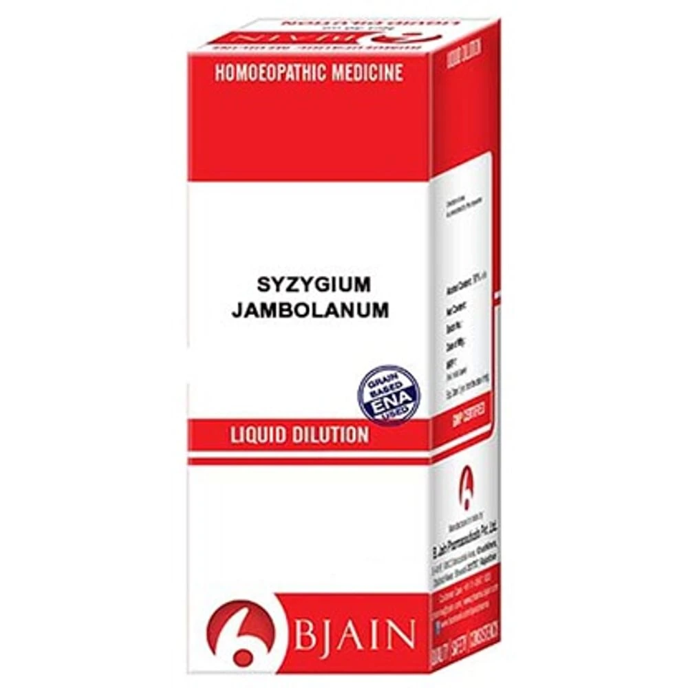 Bjain Syzygium Jambolanum Dilution 12 CH bottle of 12 ml Dilution Bjain Syzygium Jambolanum Dilution 12 CH bottle of 12 ml Dilution