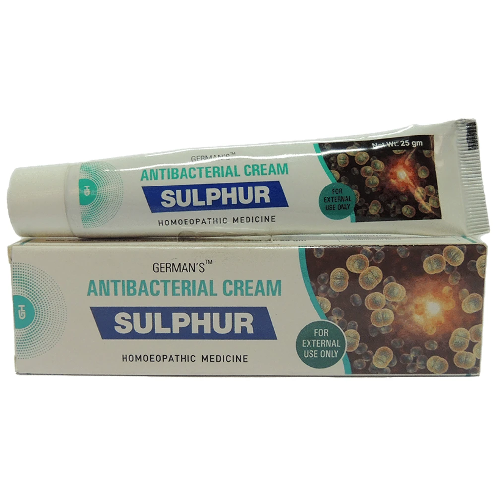 German's Sulphur Antibacterial Cream tube of 25 gm Cream