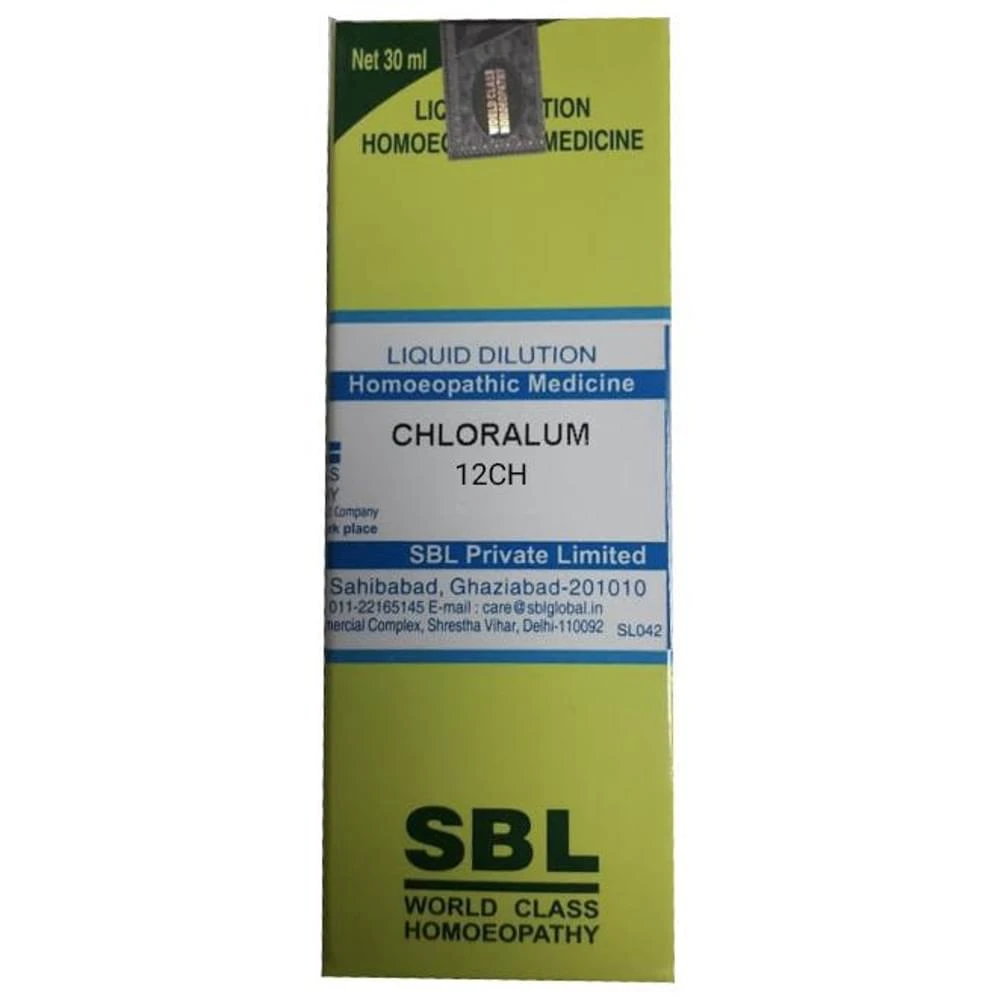 SBL Chloralum Dilution 12 CH bottle of 30 ml Dilution