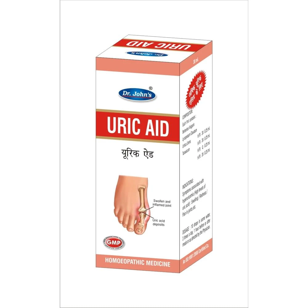 Dr. Johns Uric Aid Drop bottle of 30 ml Drop