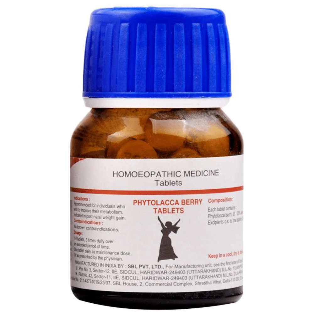 SBL Phytolacca Berry Tablet bottle of 25 gm Tablet