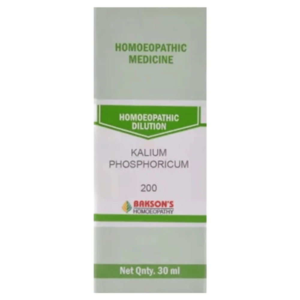 Bakson's Homeopathy Kalium Phosphoricum Dilution 200 bottle of 30 ml Dilution