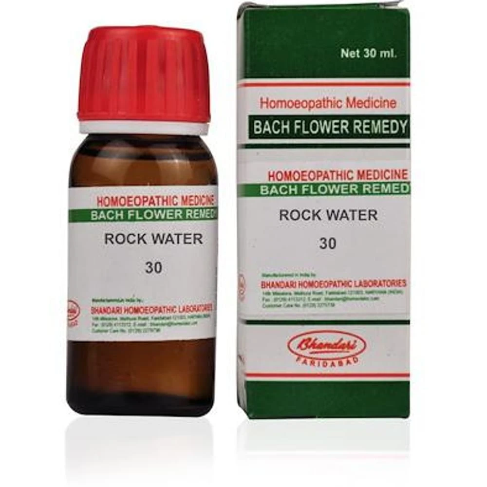 Bhandari Bach Flower Rock Water 30 bottle of 30 ml Dilution