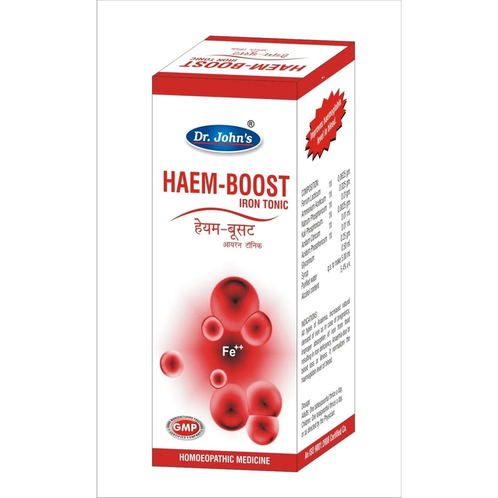 Dr. Johns Haem-Boost Iron Tonic bottle of 120 ml Tonic