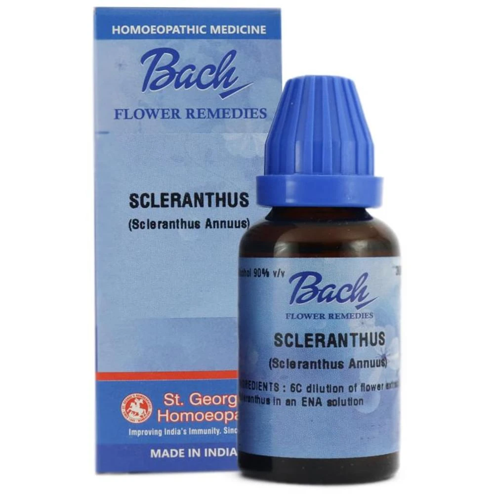 St. George‚Äôs Bach Flower Scleranthus 6 CH bottle of 100 ml Dilution