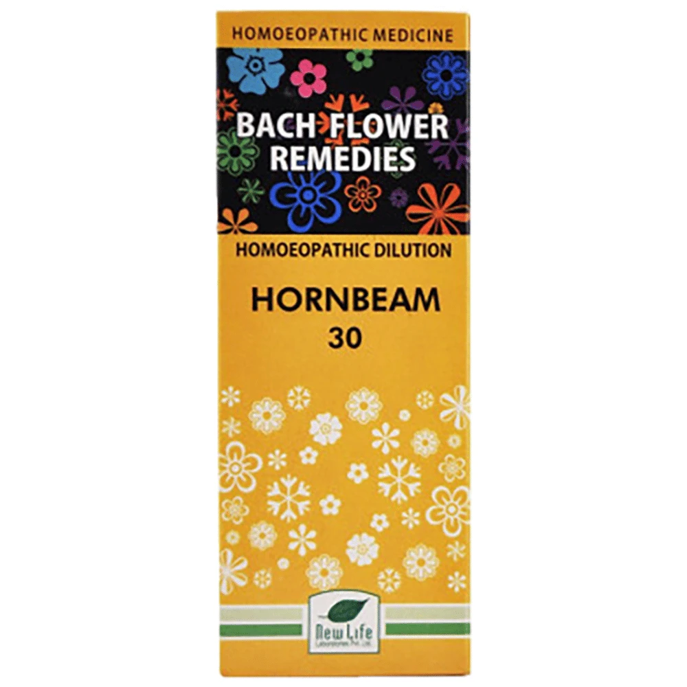 New Life Bach Flower Horn Beam 30 bottle of 100 ml Dilution