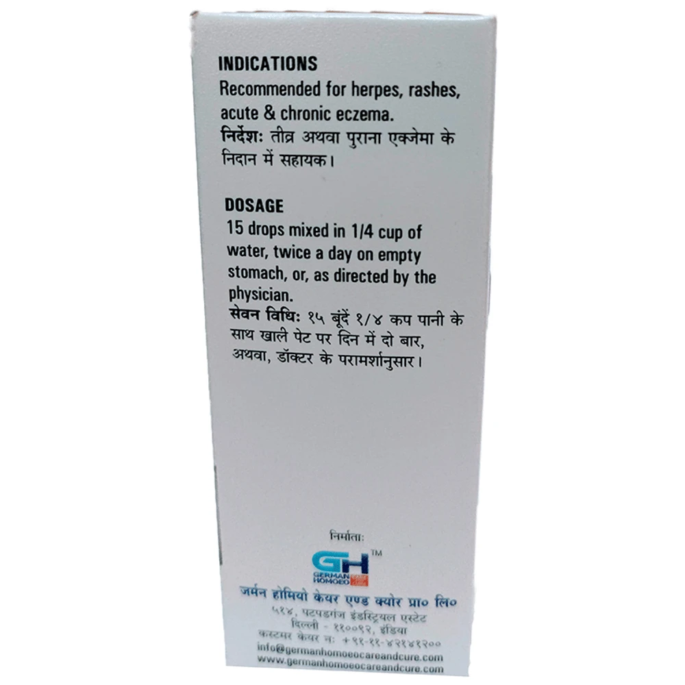 German's 521 Eczema Drop bottle of 30 ml Drop