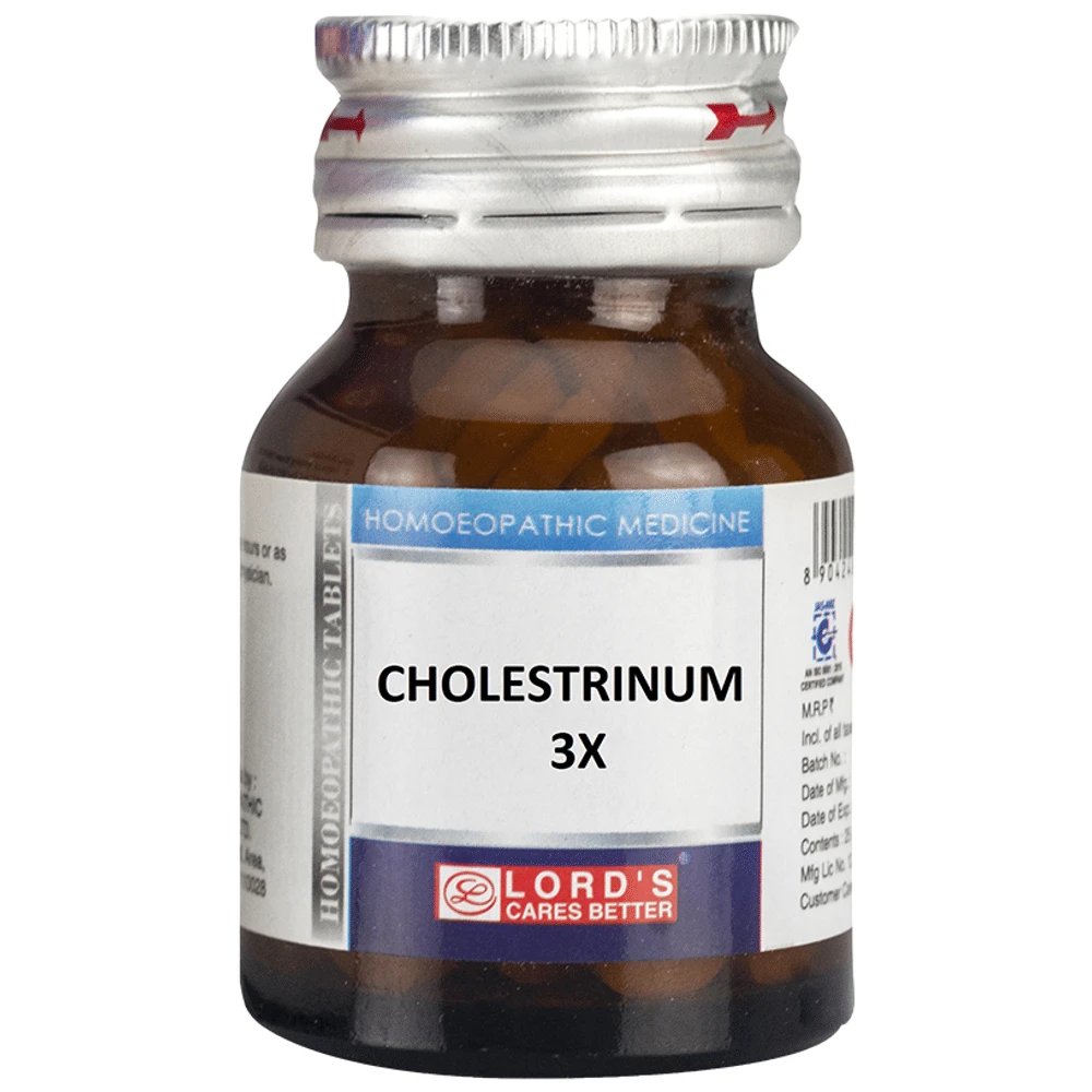 Lord's Cholestrinum Trituration Tablet 3X bottle of 25 gm Trituration Tablet