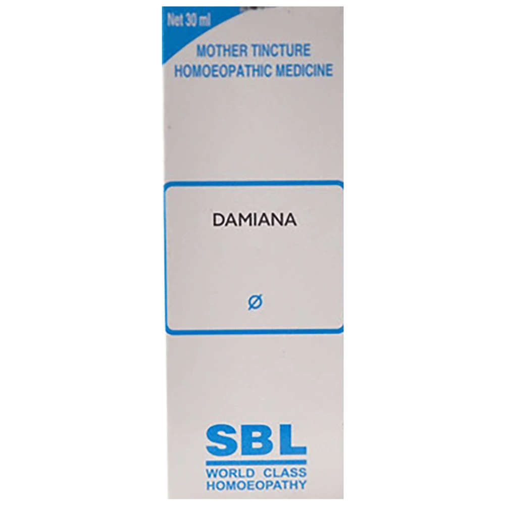 SBL Damiana Mother Tincture Q bottle of 30 ml Mother Tincture