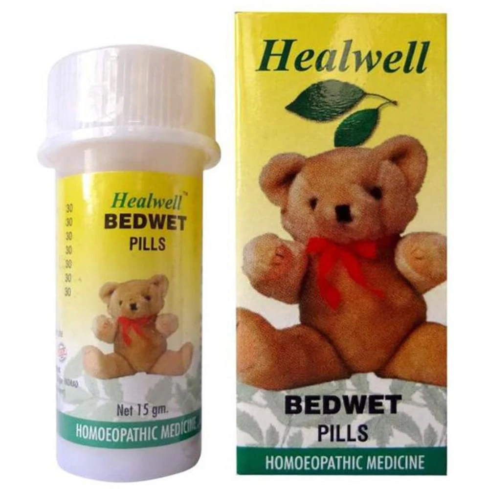 Healwell Bedwet Pills bottle of 15 gm Tablet Healwell Bedwet Pills bottle of 15 gm Tablet