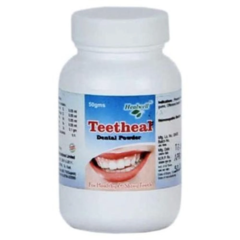 Healwell Teetheal Dental Powder bottle of 50 gm Powder