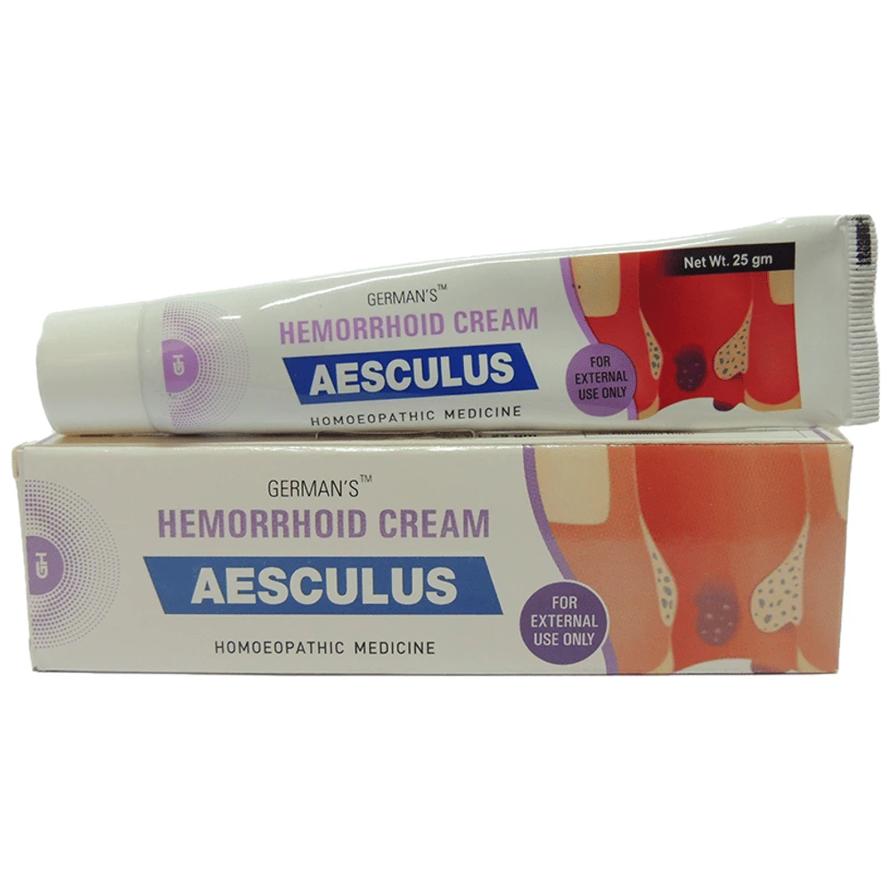 German's Aesculus Hemorrhoid Cream tube of 25 gm Cream German's Aesculus Hemorrhoid Cream tube of 25 gm Cream