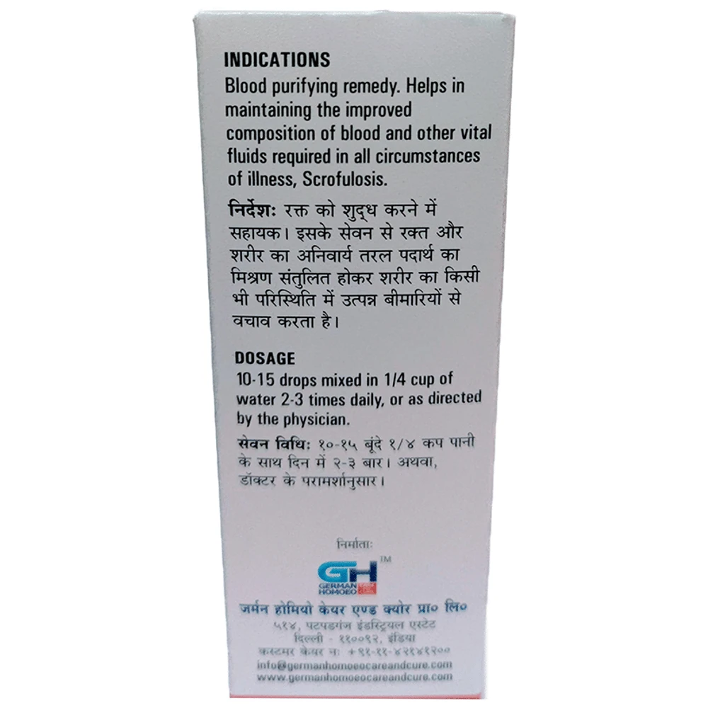German's Blood Care and Cure Drop bottle of 30 ml Drop German's Blood Care and Cure Drop bottle of 30 ml Drop