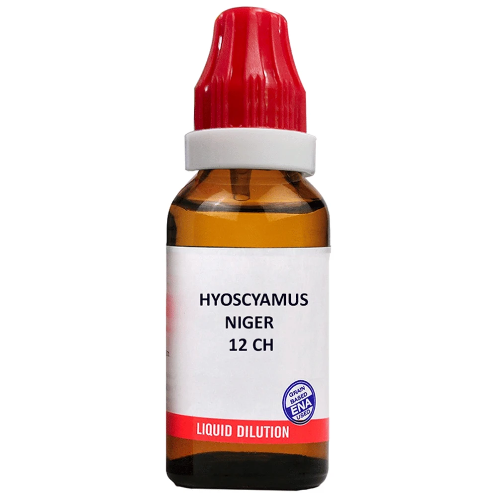 Bjain Hyoscyamus Niger Dilution 12 CH bottle of 10 ml Dilution