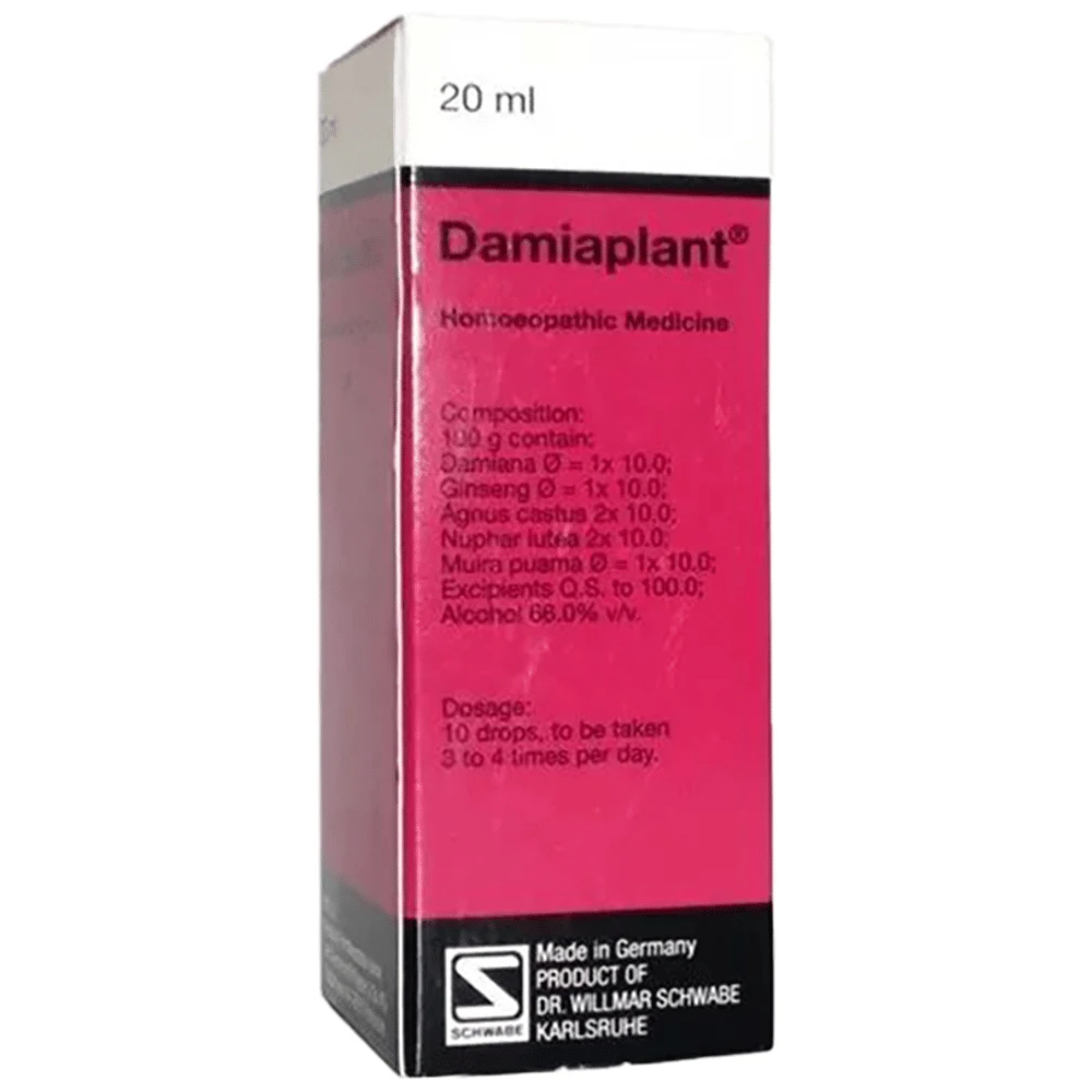Dr Willmar Schwabe Germany Damiaplant Drop bottle of 20 ml Drop