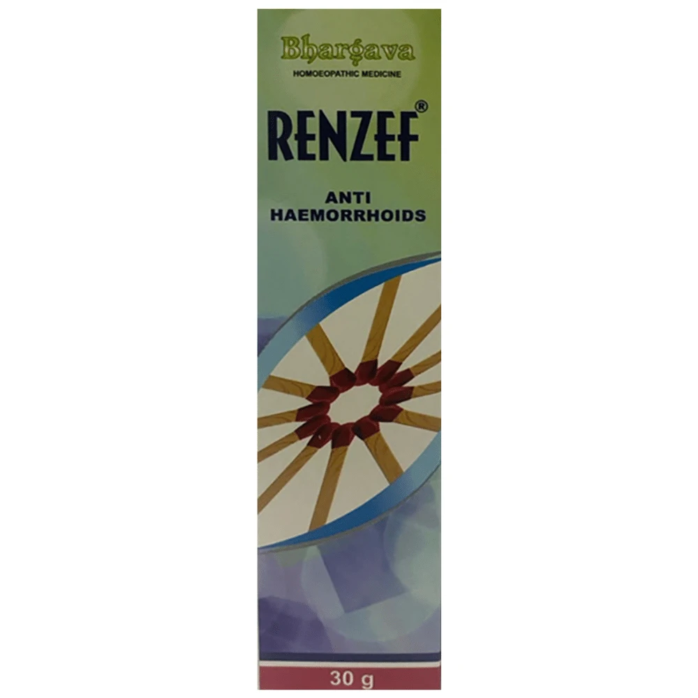 Bhargava Renzef Anti Haemorrhoids Cream tube of 30 gm Cream Bhargava Renzef Anti Haemorrhoids Cream tube of 30 gm Cream
