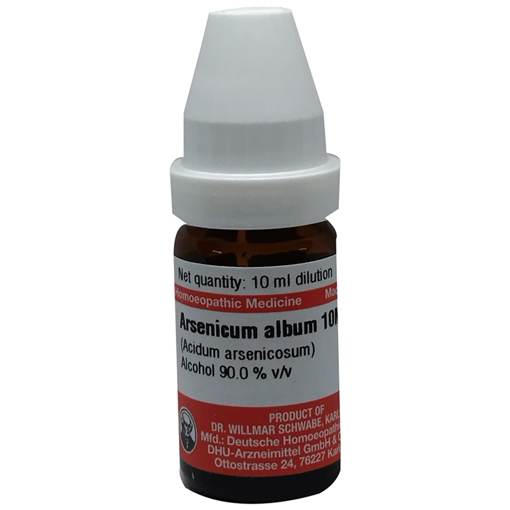 Dr Willmar Schwabe Germany Arsenicum Album (Acidum Arsenicosum) Dilution 10M bottle of 10 ml Dilution
